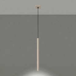 Lampa wisząca pojedyncza tuba Pastelo 1xG9 taupe
