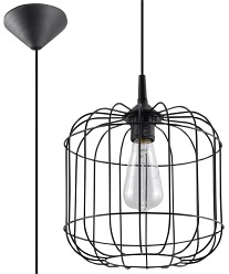 Lampa wisząca industrialna CELTA 1xE27 Czarna