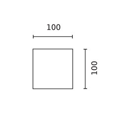 Kinkiet elewacyjny LED 2x3W Cube Lite 10x10 cm IP65 brąz