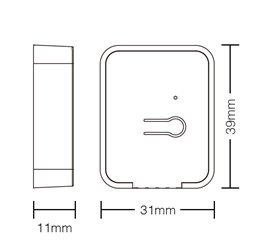 Moduł sterujący Push Mi-Light 1-strefa RGB+CCT