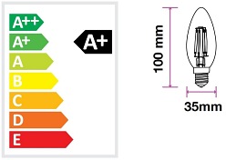 żarówka led filament e14 6w