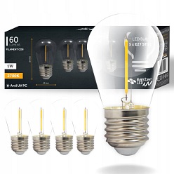 żarówka LED E27 1w filament