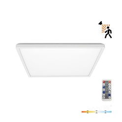 Plafon LED IP54 kwadratowy Slim 18W CCT z czujnikiem