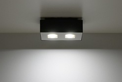 Lampa liniowa natynkowa NEMO 2x7W 4000K Czarna