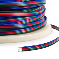 Przewód / kabel do taśm LED RGB - TLWY 4x0,35 - 1m