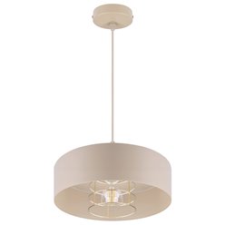 Lampa wisząca E27 beżowy żyrandol Velto Loft 30cm