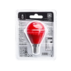 Żarówka LED E14 4W G45 Aigostar - czerwona