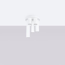 Lampa sufitowa tuby Lagos 5xGU10 okrągła biała