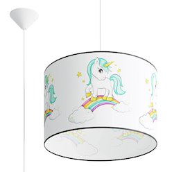 Lampa wisząca dziecięca Unicorn 40 1xE27 wielokolorowa