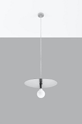 Lampa wisząca metalowa FLAVIO inox 1xE27