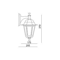 Lampa ogrodowa LO4102 Złota