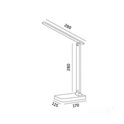 Lampka biurkowa LED Noblite 7W CCT biała