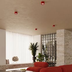Lampa sufitowa tuba Modo 1xGx53 czerwona