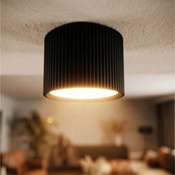 Lampa sufitowa GX53 Liora okrągła czarna