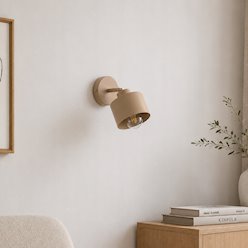 Kinkiet ścienny Loft 1xE27 Elena ruchomy beżowy