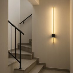 Kinkiet ścienny liniowy Costi 12W 120cm czarny-złoty