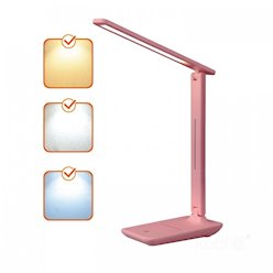 Lampka biurkowa LED Noblite 7W CCT różowa