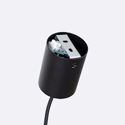 Lampa wisząca filcowa Mula 27 cm 1xE27 granatowa