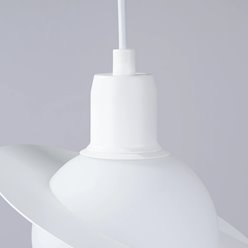 Lampa wisząca nowoczesna kula Hyperion 1xG9 biała