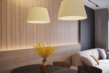 Żyrandol wiszący stożkowy CONO 45 cm 3xE27