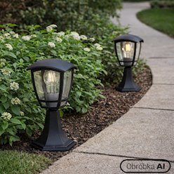 Lampa ogrodowa stojąca NIKO 1xE27 30cm czarny