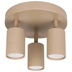 Lampa sufitowa okrągła z refletorami 3xGU10 Lucilla beżowa