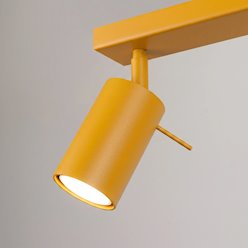 Kinkiet listwa z reflektorami Ring 3xGU10 żółty