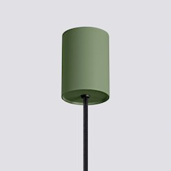 Lampa wisząca loftowa Estria 1xE14 beżowa/zielona oliwka