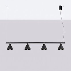 Lampa wisząca Nox 4-punktowa 4xE14 czarna