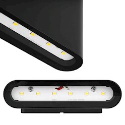 Kinkiet elewacyjny LED góra-dół Mini Gianto 6W czarny