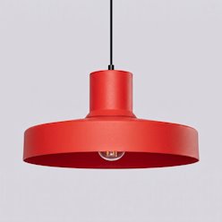 Lampa wisząca klasyczna Bilo 1xE27 czerwona
