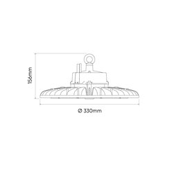 Lampa LED High Bay Phantom 200W 38000LM 1-10V 4000K 90°