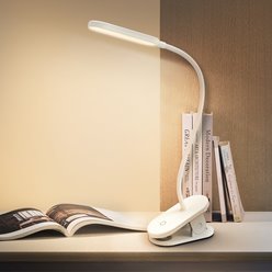 Lampa na biurko LED 2,5W z klipsem i regulacją jasności biała