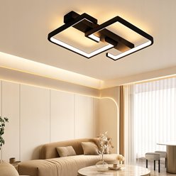 Żyrandol sufitowy LED Batten 29W czarny CCT DIP