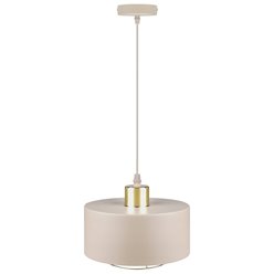 Lampa wisząca pojedyncza E27 Velto Loft 20cm beżowa