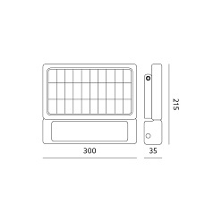 Naświetlacz solarny LED line 10W 