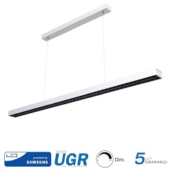 Lampa LED Linear V-TAC Samsung 60W Zwieszana Ściemnialna UGR<6 Biała VT-7-61 4000K 6600lm