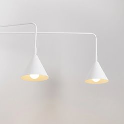 Kinkiet podwójny Nox z włącznikiem 2xE14 biały