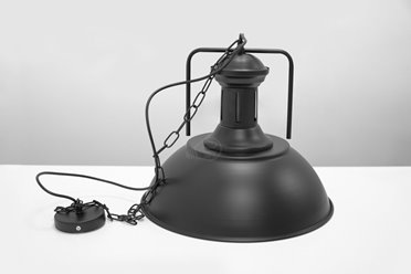 Lampa wisząca LOFT GRAVIS 1xE27 czarna na łańcuchu