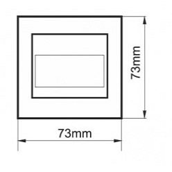 Oprawa schodowa LED 1,2W Pro Vero Decorous 12V grafit  biała zimna