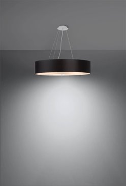 Lampa wisząca SKALA okrągła 60 cm 5xE27 czarna