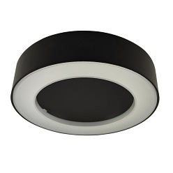 czarny plafon LED 12W barwa neutralna