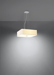 Lampa wisząca LOKKO kwadratowa 45x45 5xE27 biała