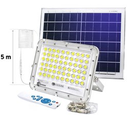 Halogen LED solarny z pilotem 12W 1000lm