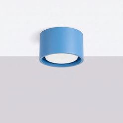 Lampa sufitowa tuba Modo 1xGx53 błękitna