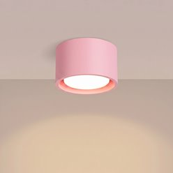 Lampa sufitowa tuba Modo 1xGx53 różowa