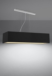 Lampa wisząca 120x30 Santa czarna 5xE27