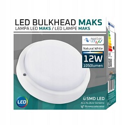 plafon led z czujnikiem 12w