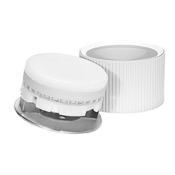 Oprawa natynkowa GX53 okrągła ryflowana 84x50mm biała