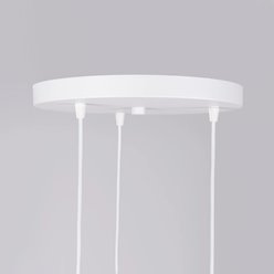 Lampa wisząca potrójna Brina okrągła 3xG9 biała